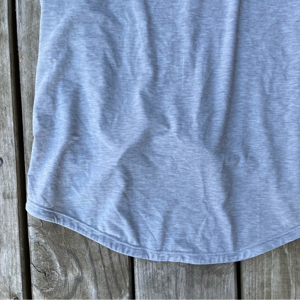 ** Prana light grey tank top medium twist back - Picture 2 of 9